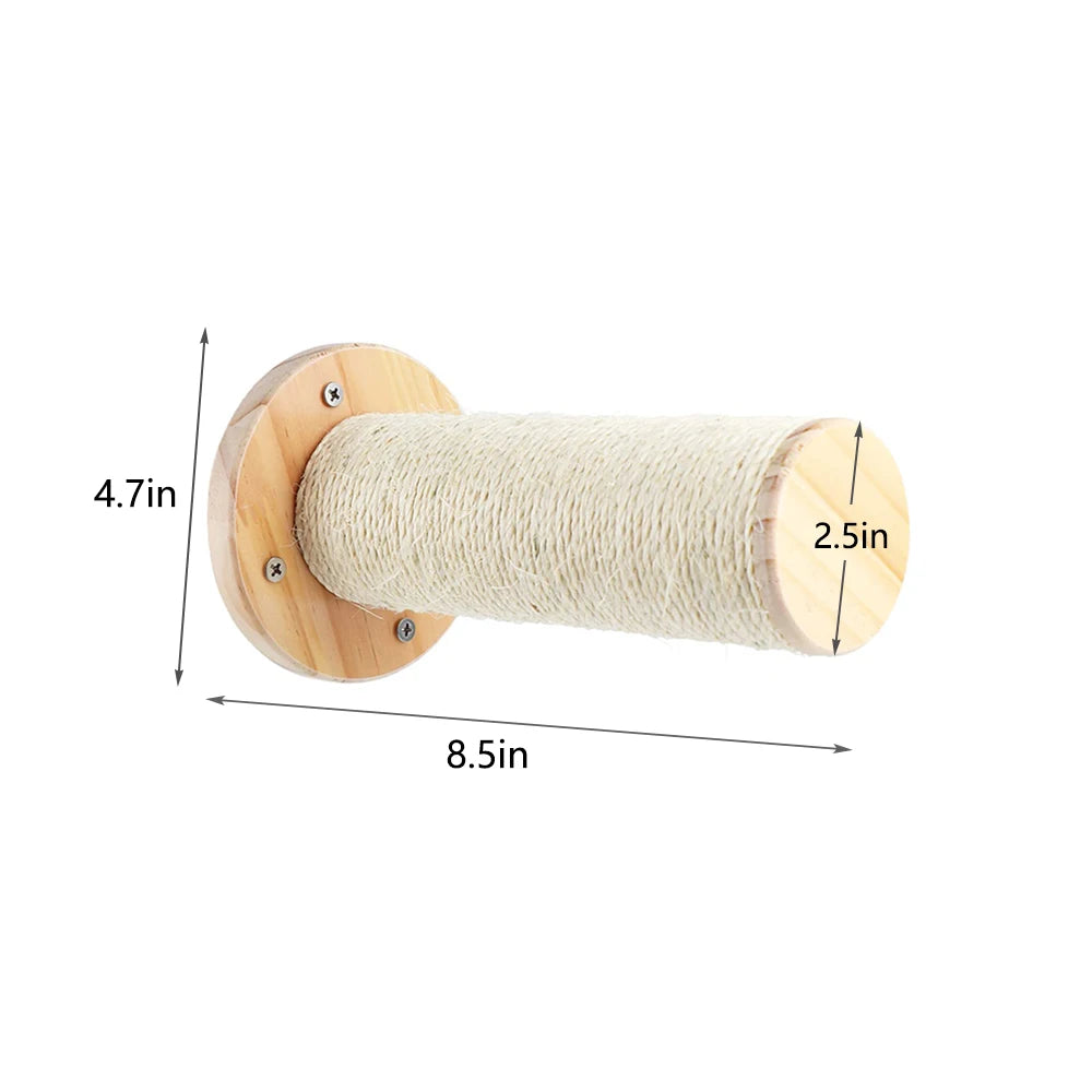 Petravel Cat Wall Shelf Climbing Tower With Sisal Scratching Post