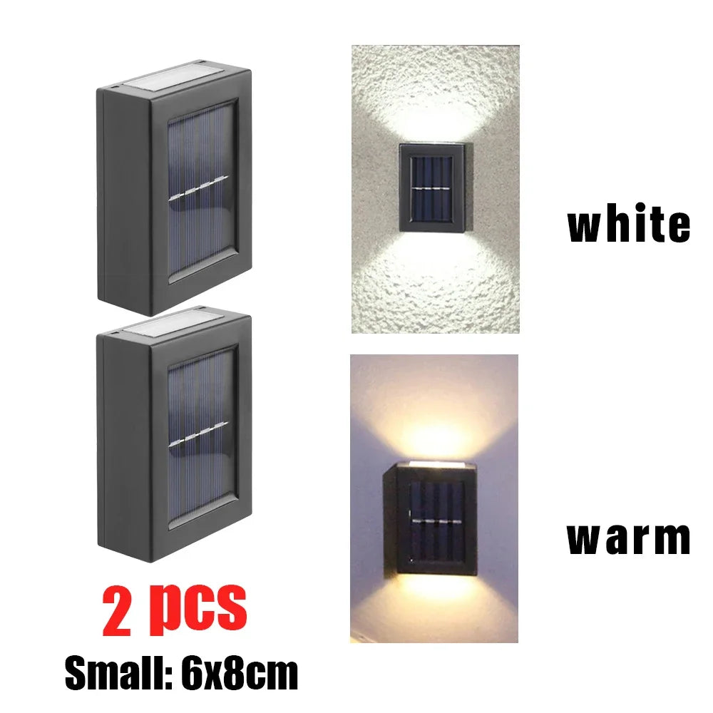 AlliLit Wall Solar Lights Outdoor LED Waterproof Garden Pathway