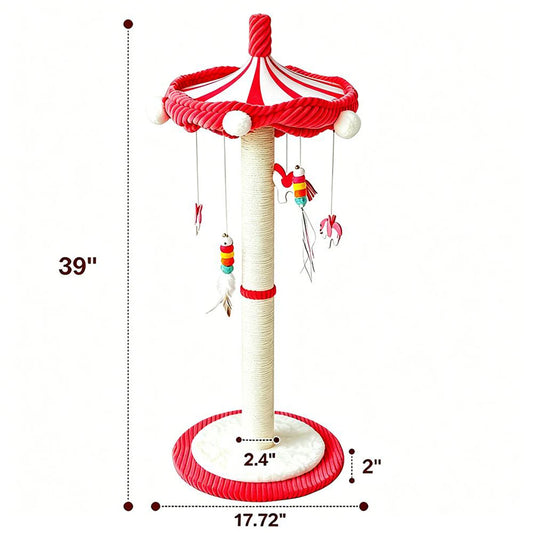 CWV Interactive Cat Tree With Rotating Feather Teaser