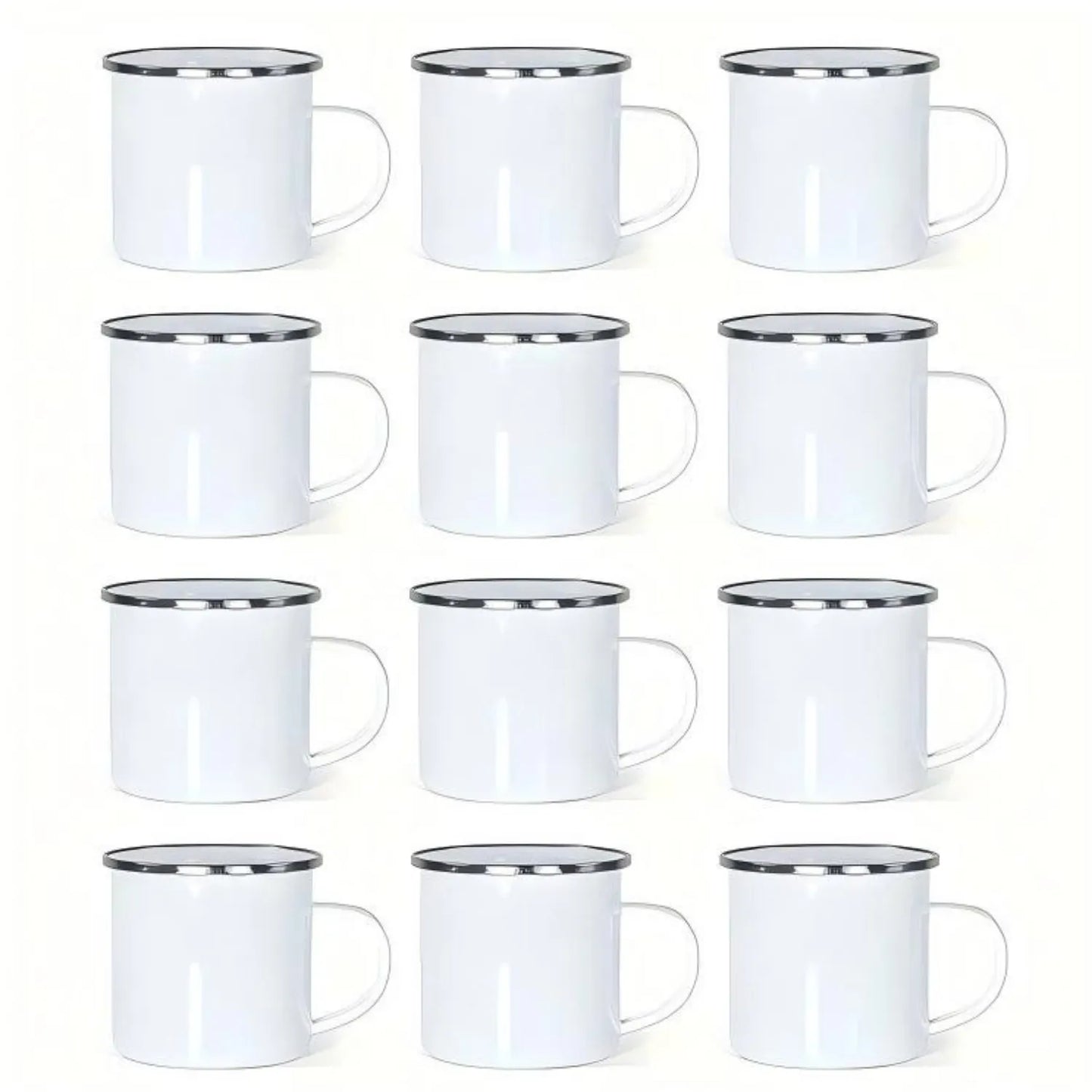Enamel Mugs Set For Camping Kitchen And Gatherings