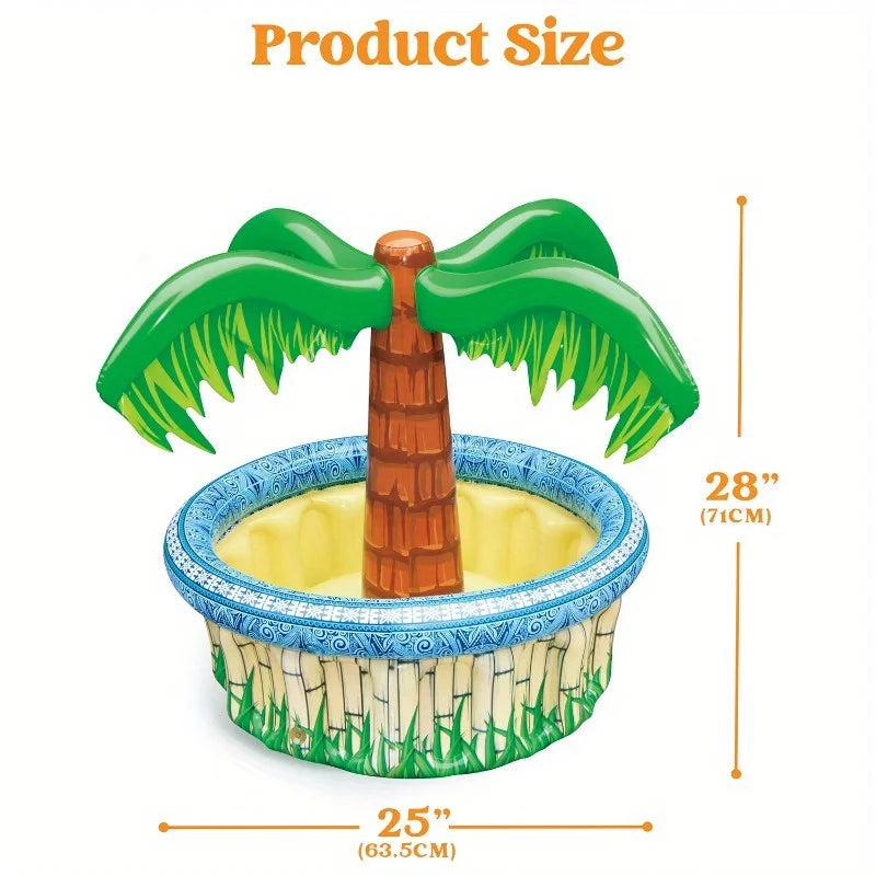 Joyfy Inflatable Palm Tree Cooler For Outdoor Luau Parties