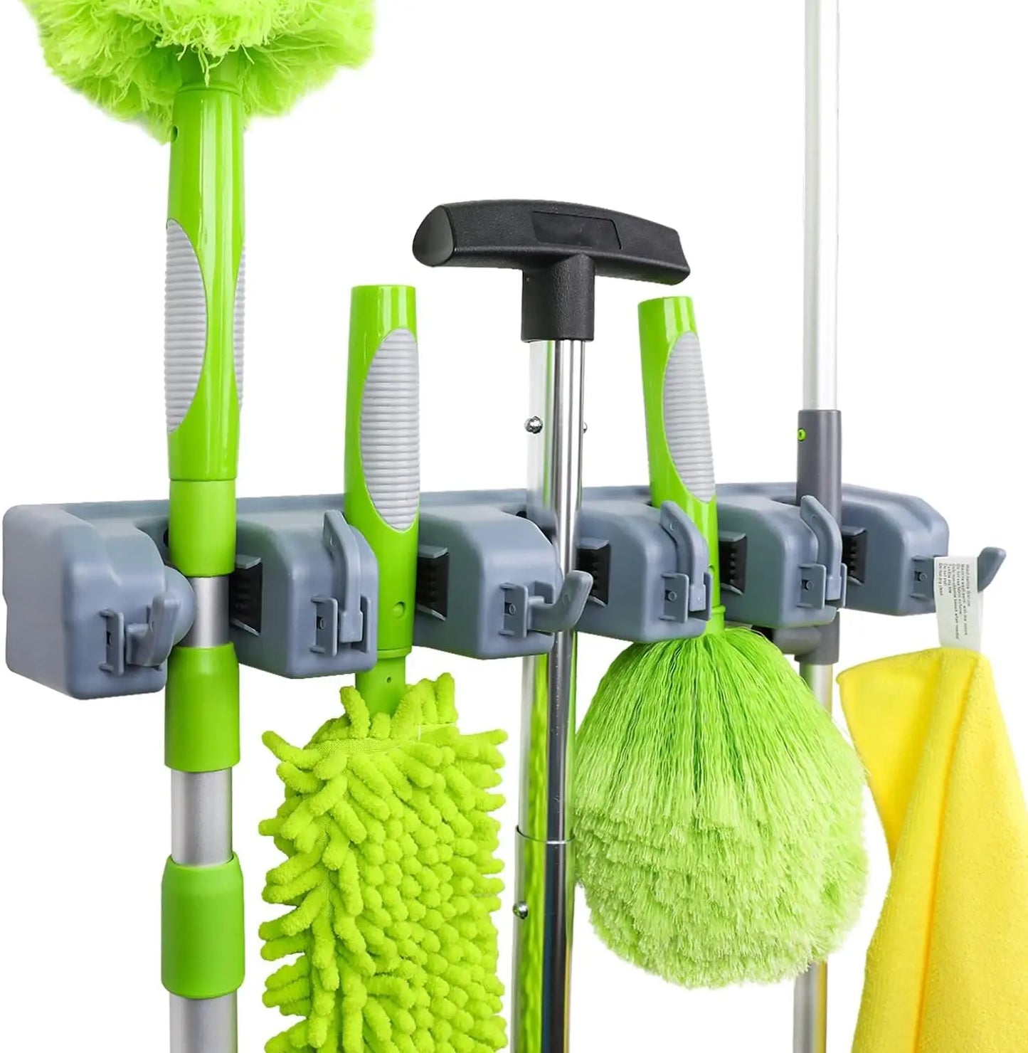 AmazonBasics Heavy Duty Wall Mount Broom And Mop Holder