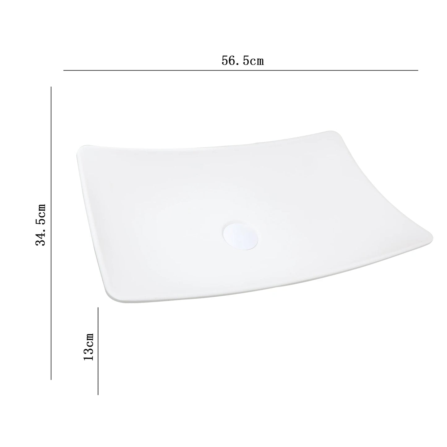 Mekkala Stone Resin Vessel Sink with Drain for Bathroom