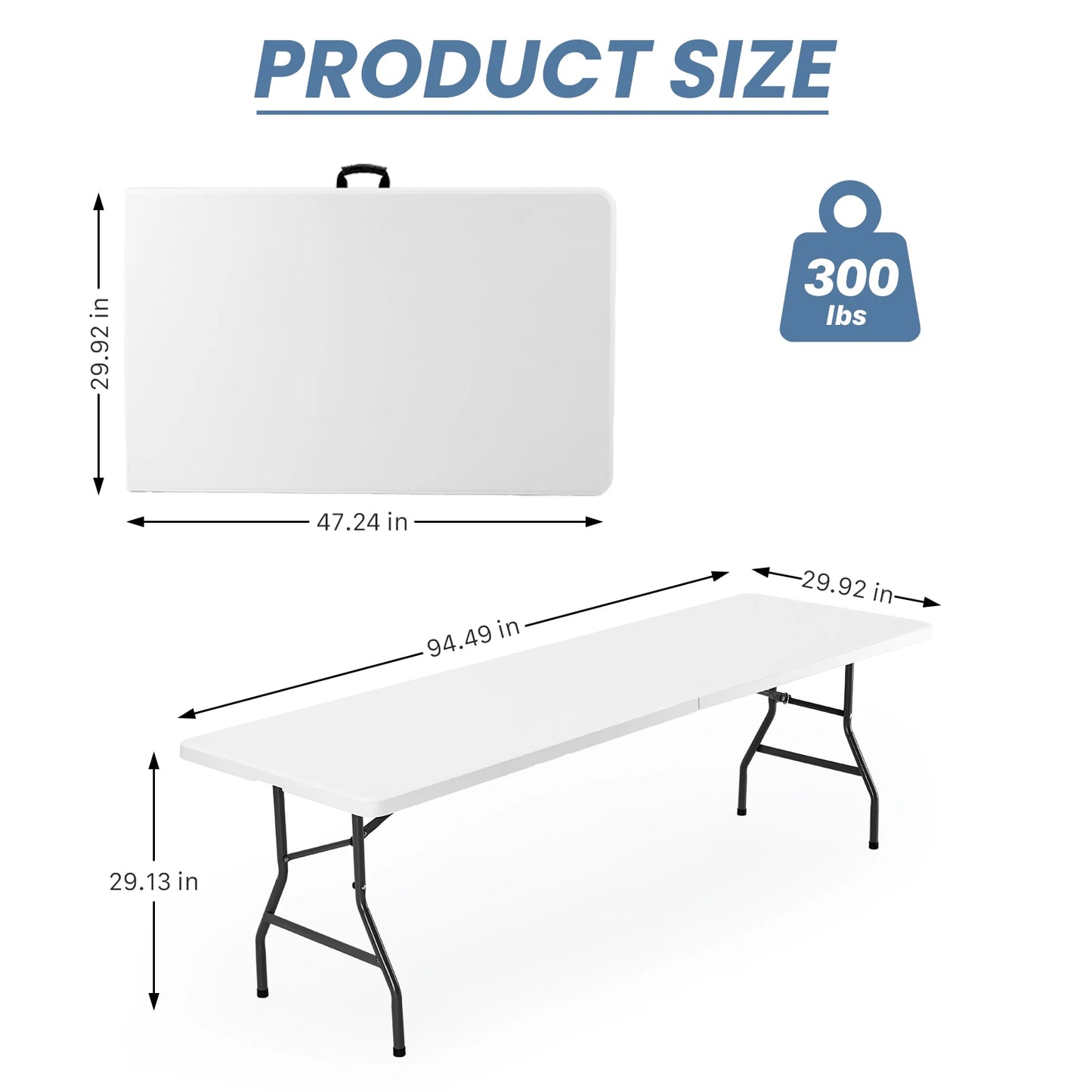 JHK Portable Folding Table For Outdoor And Indoor Use