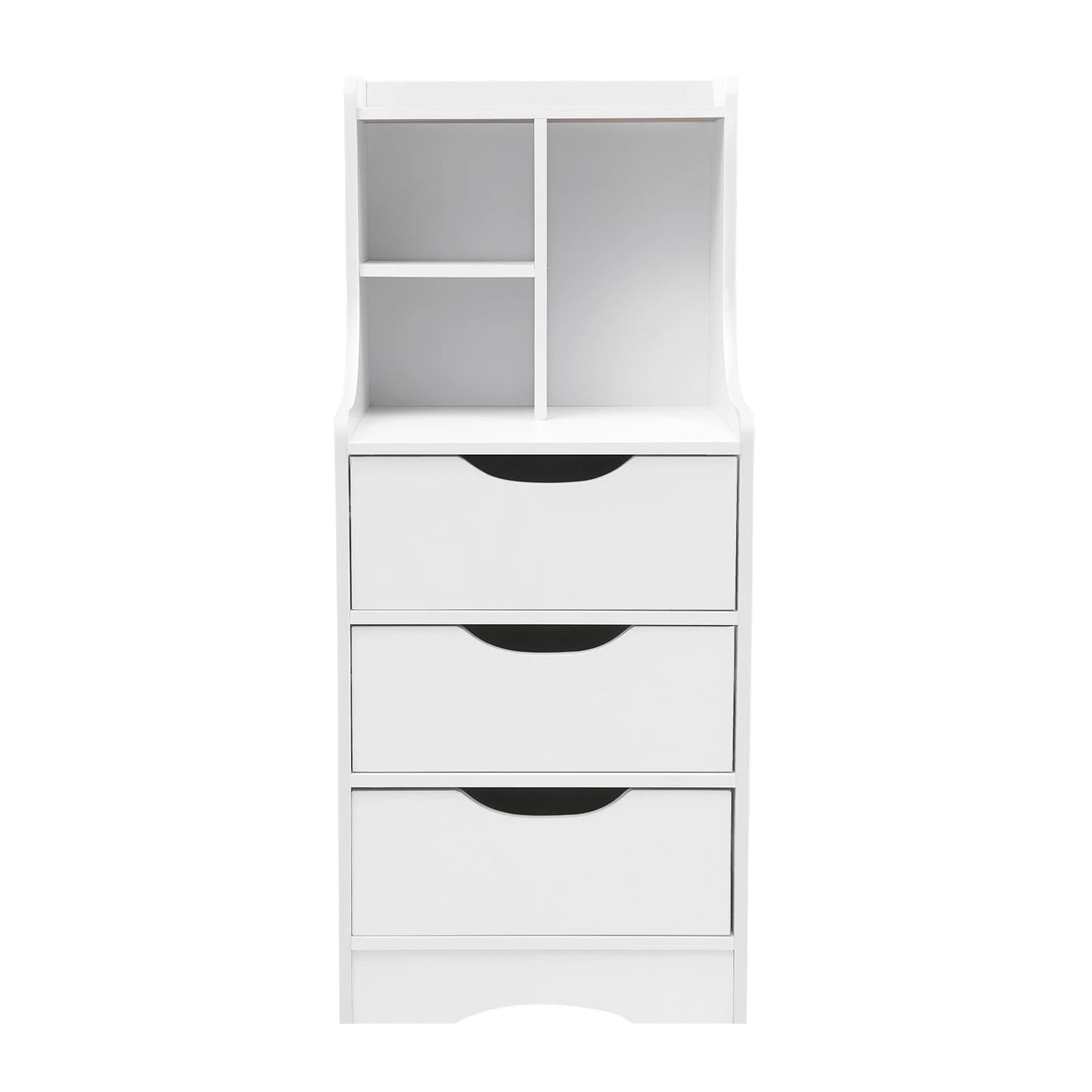 Bymaocar Three Drawer Nightstand Bedside Table for Bedroom Storage