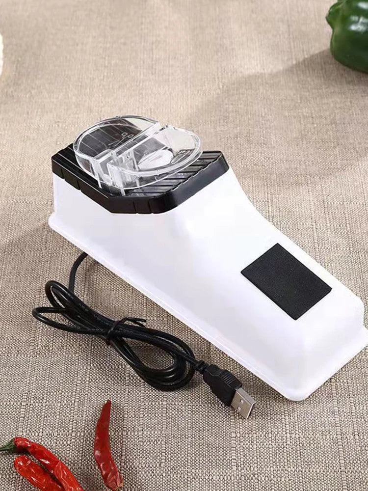 APWIKOGER Electric Knife Sharpener Adjustable USB Rechargeable