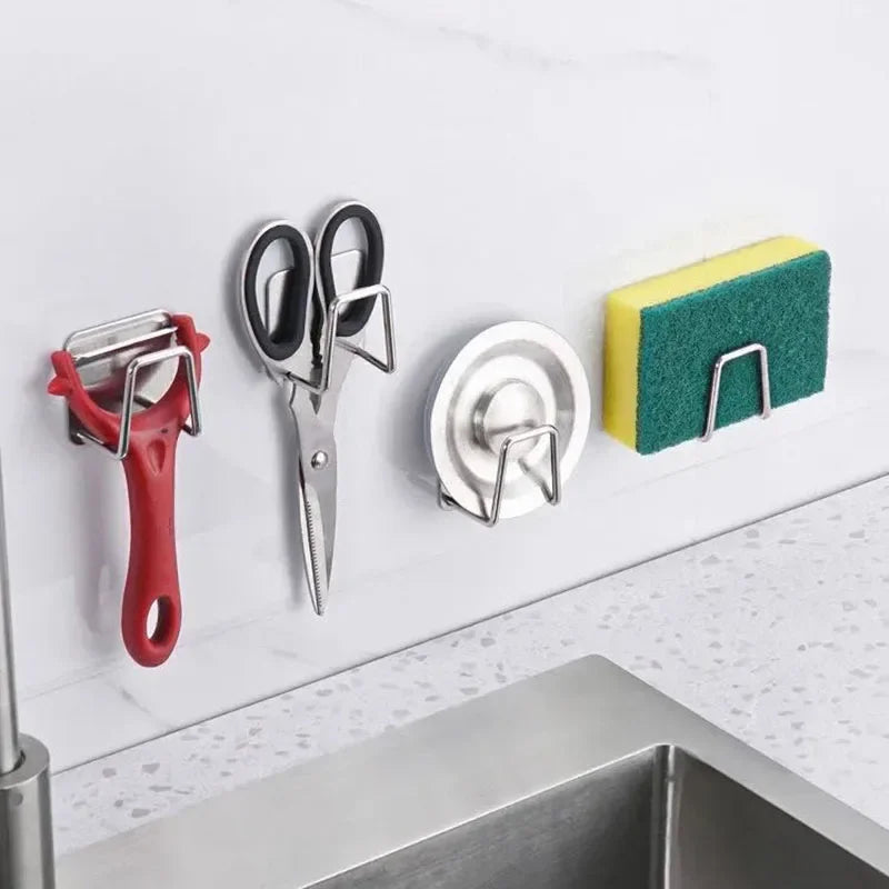 Stainless Steel Kitchen Storage Rack Wall Mounted Pot Cover Cabinet