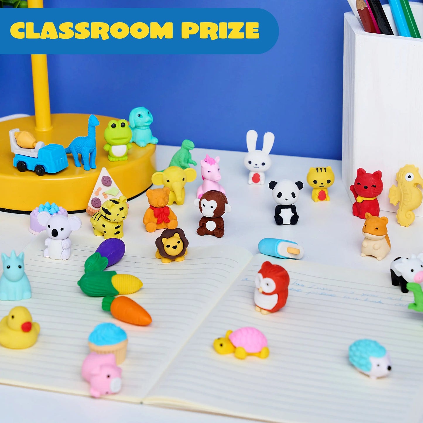 Joyfy 3D Animal Erasers Set For School Party Favors