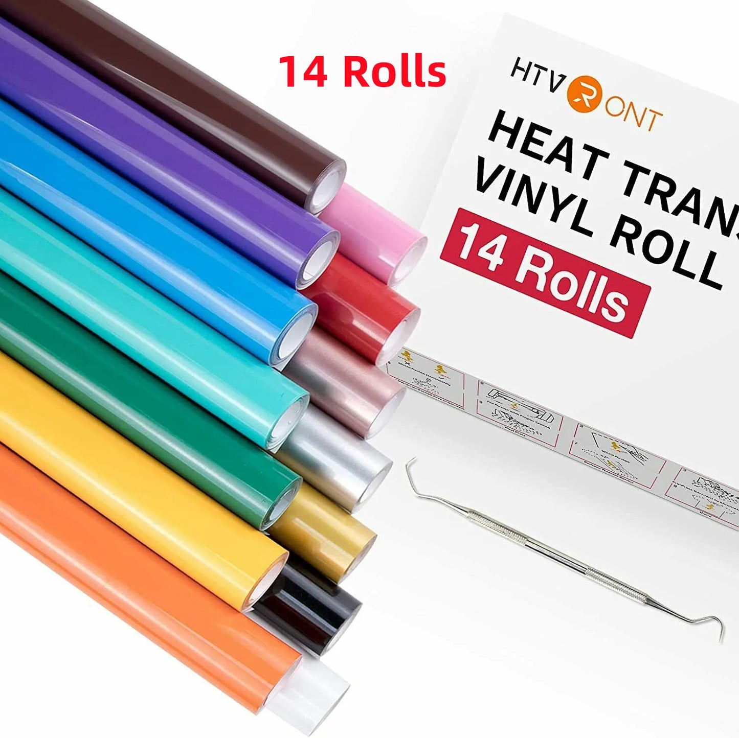 HTVRONT HTV Heat Transfer Vinyl Bundle For Tees And DIY