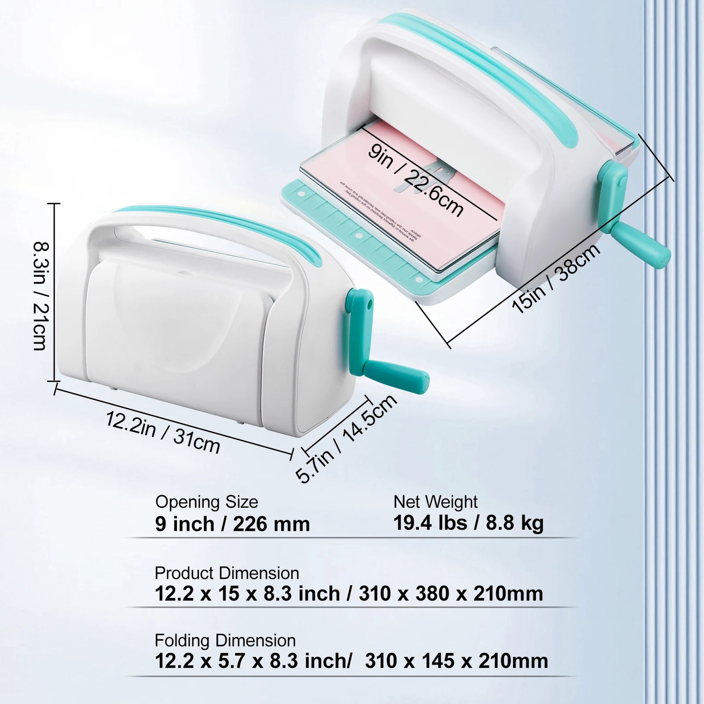 SucceBuy Manual Die Cutting Embossing Machine For Scrapbooking Crafts