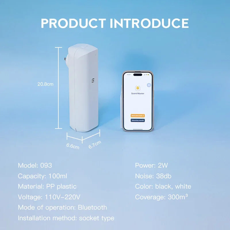 NAMSTE Fragrance Diffuser With Bluetooth Coverage 300 Cubic Meters