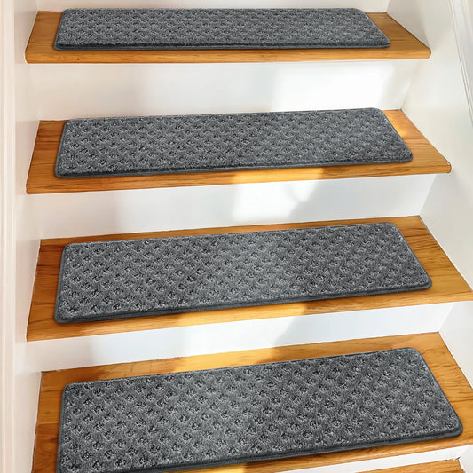 Non Slip Carpet Stair Treads Indoor Use Washable Reusable