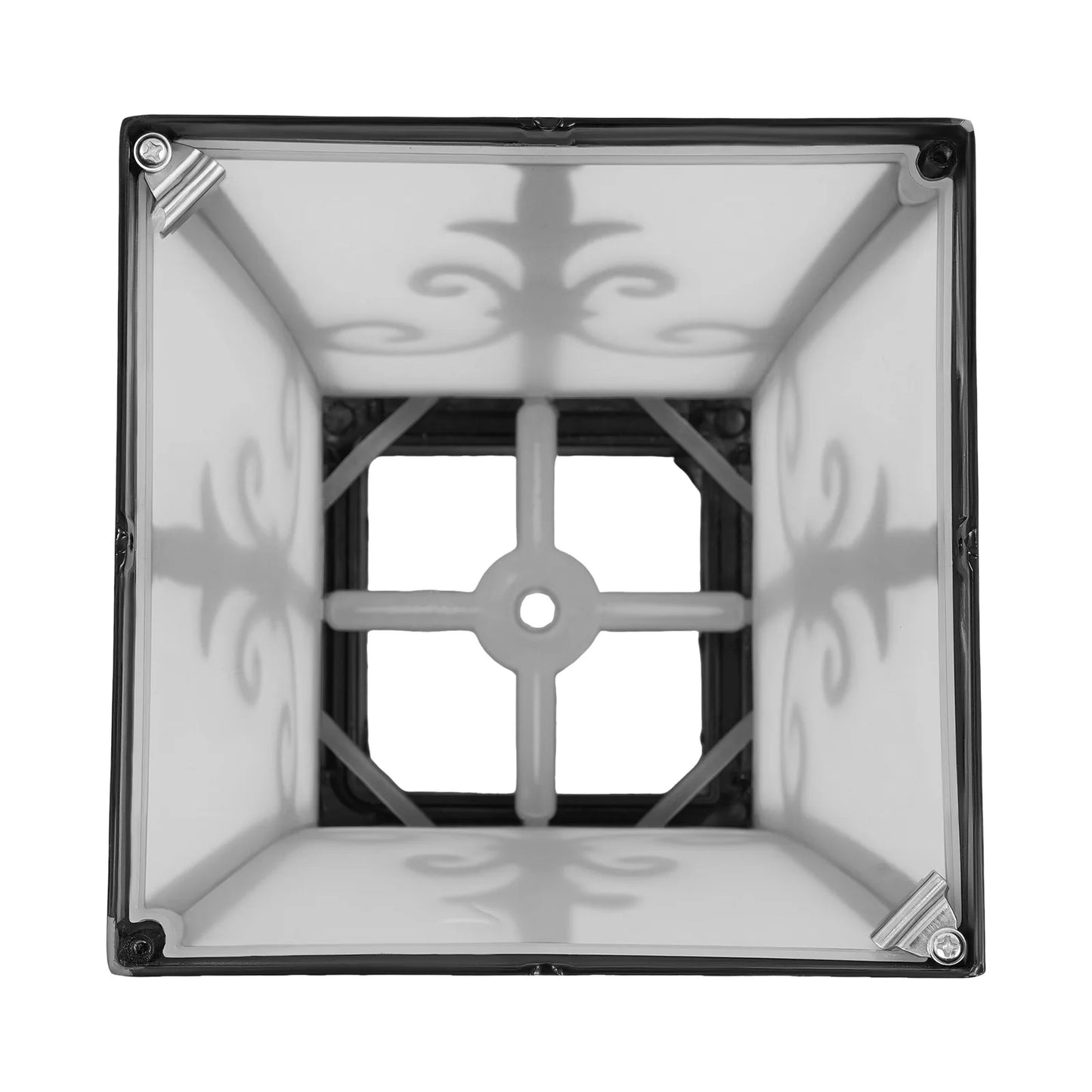 Bymaocar Outdoor Solar Post Light 85-265V Modern Garden Pillar Remote