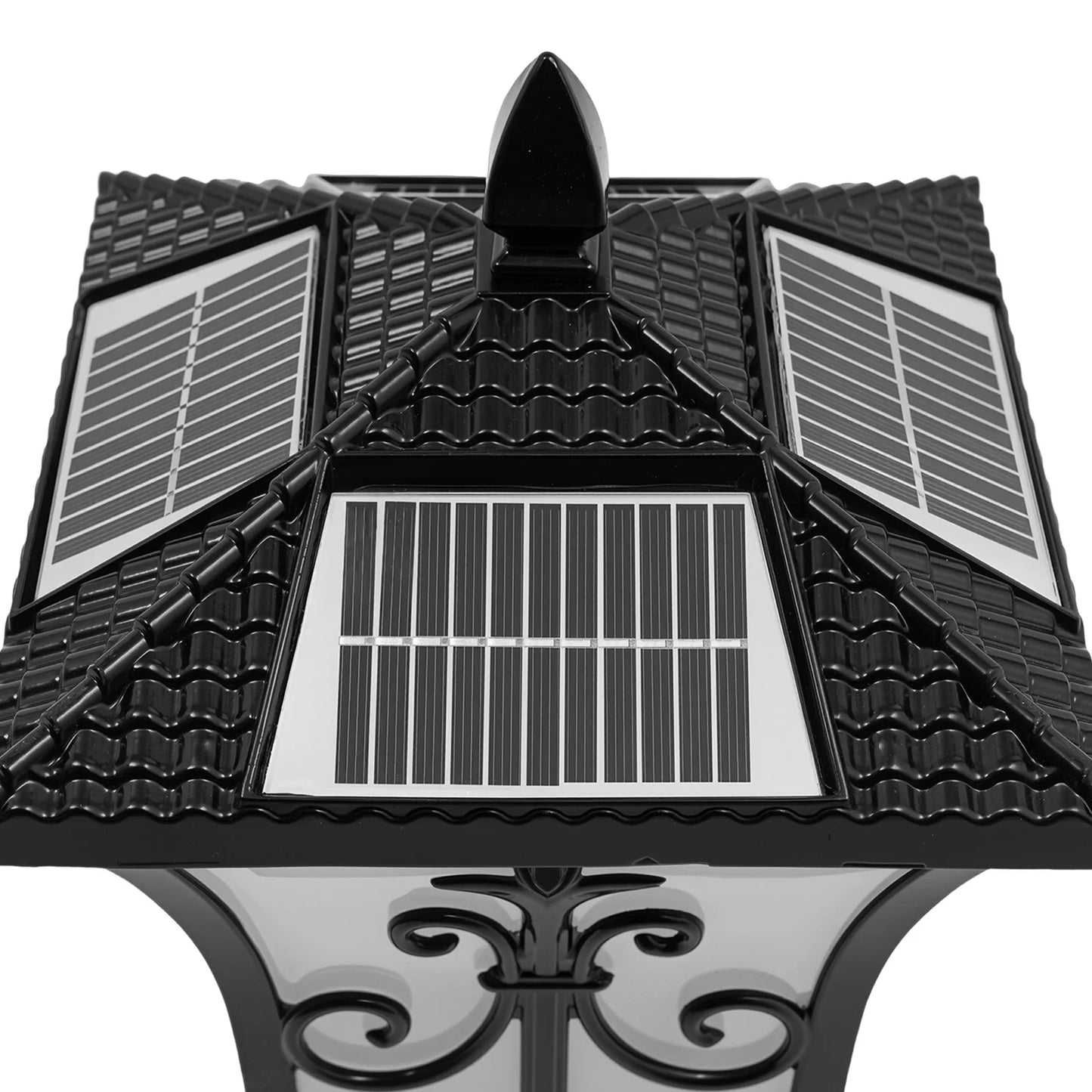 Bymaocar Outdoor Solar Post Light 85-265V Modern Garden Pillar Remote