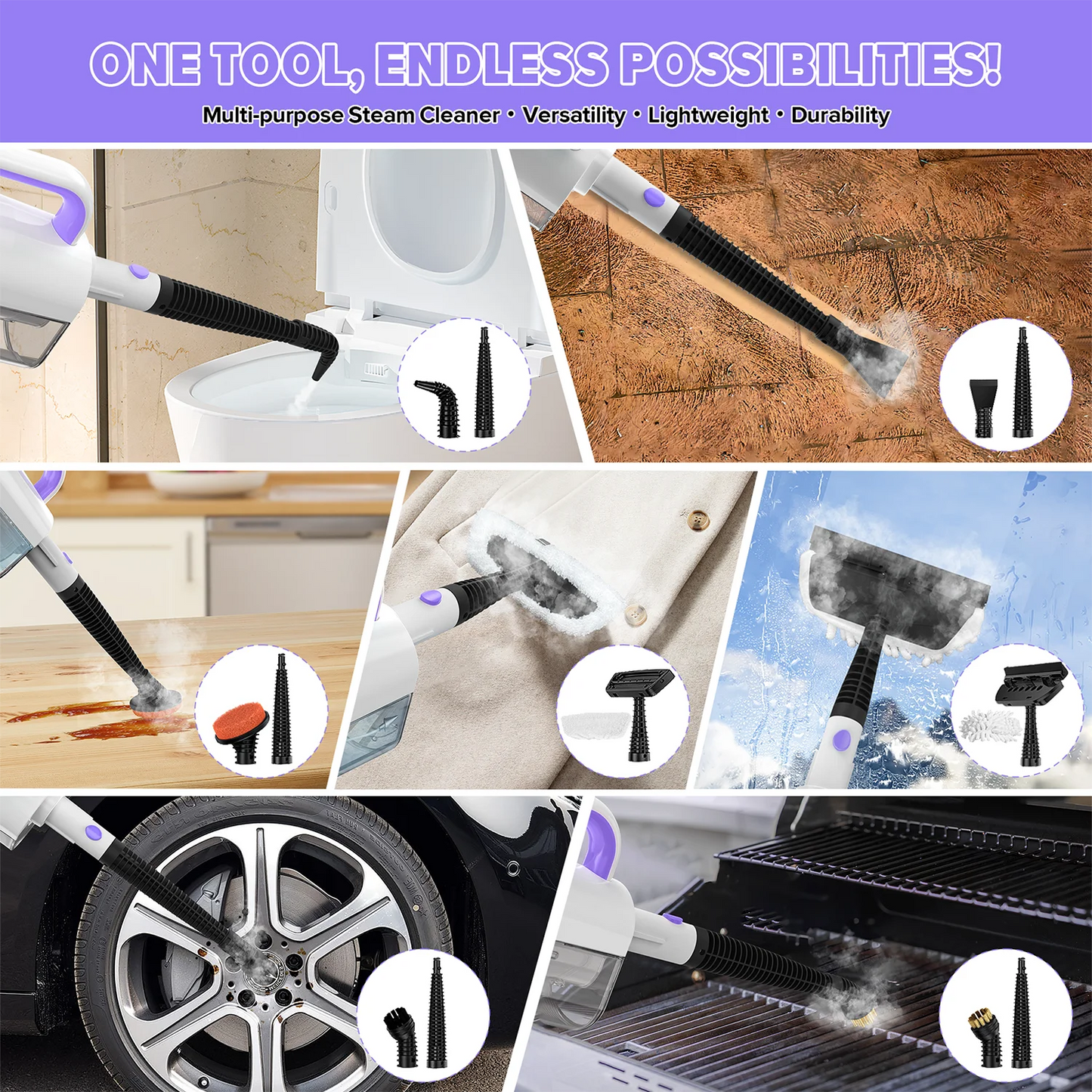 INSE F1 1200W Steam Mop Surface Cleaner For Deep Cleaning