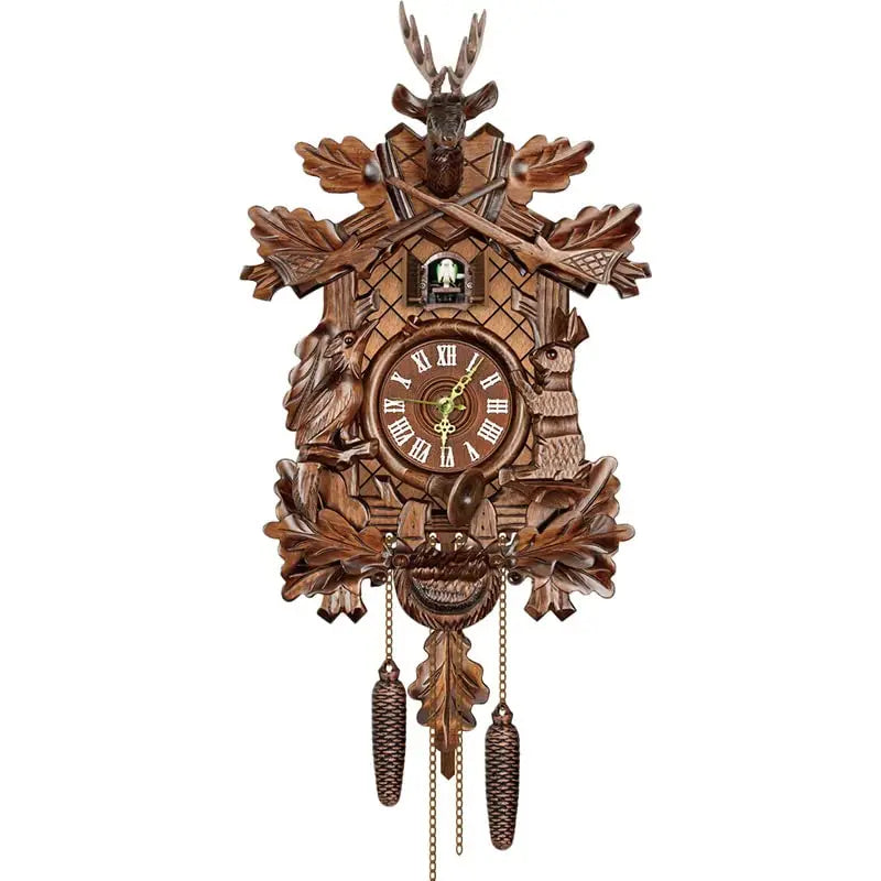 Black Forest Cuckoo Clock, German Traditional Wall Clock Design