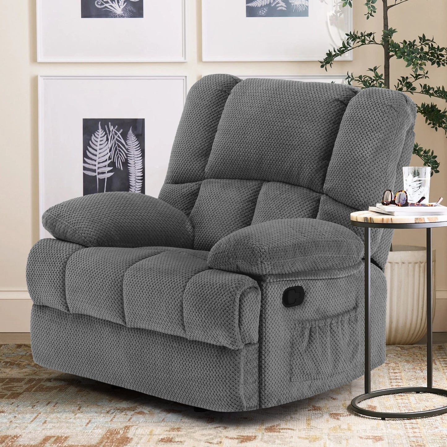 Farini Oversized Rocker Recliner Chair For Home Theater Seating