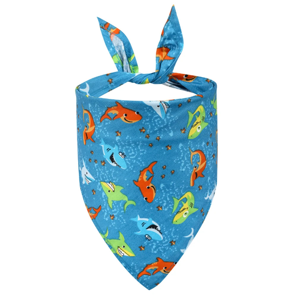 Sucado Fruit Floral Dog Bandana Washable Soft Kerchief