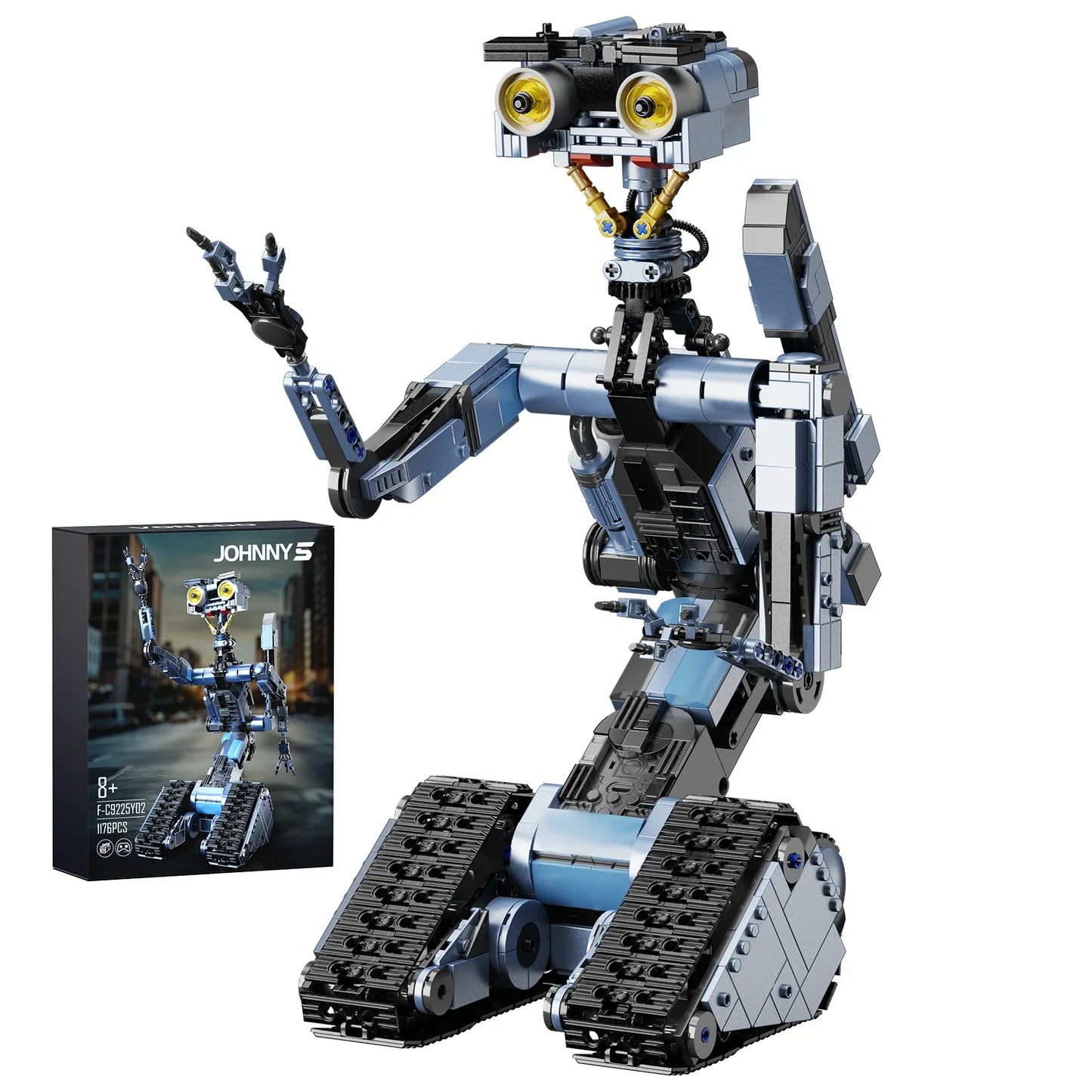BuildMoc Johnny Five Robot Building Blocks Set Figure Toys Gift