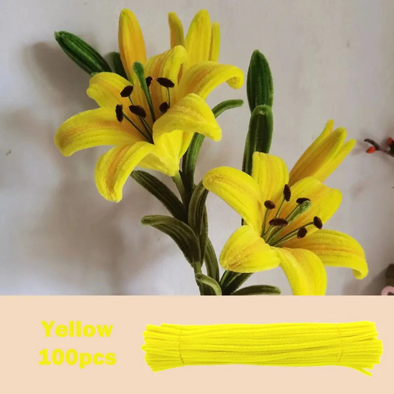 Colorful Chenille Stems Pipe Cleaners Set For DIY Crafts