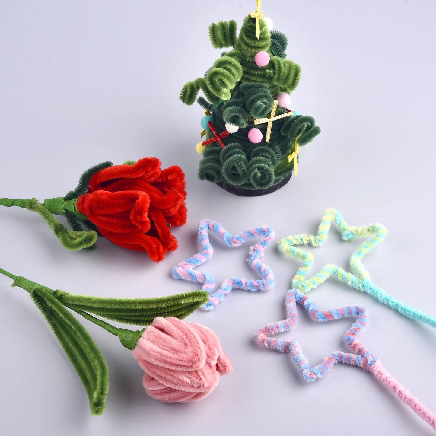 Chenille Stems Twist Bar Craft Set 100 Pieces DIY Projects