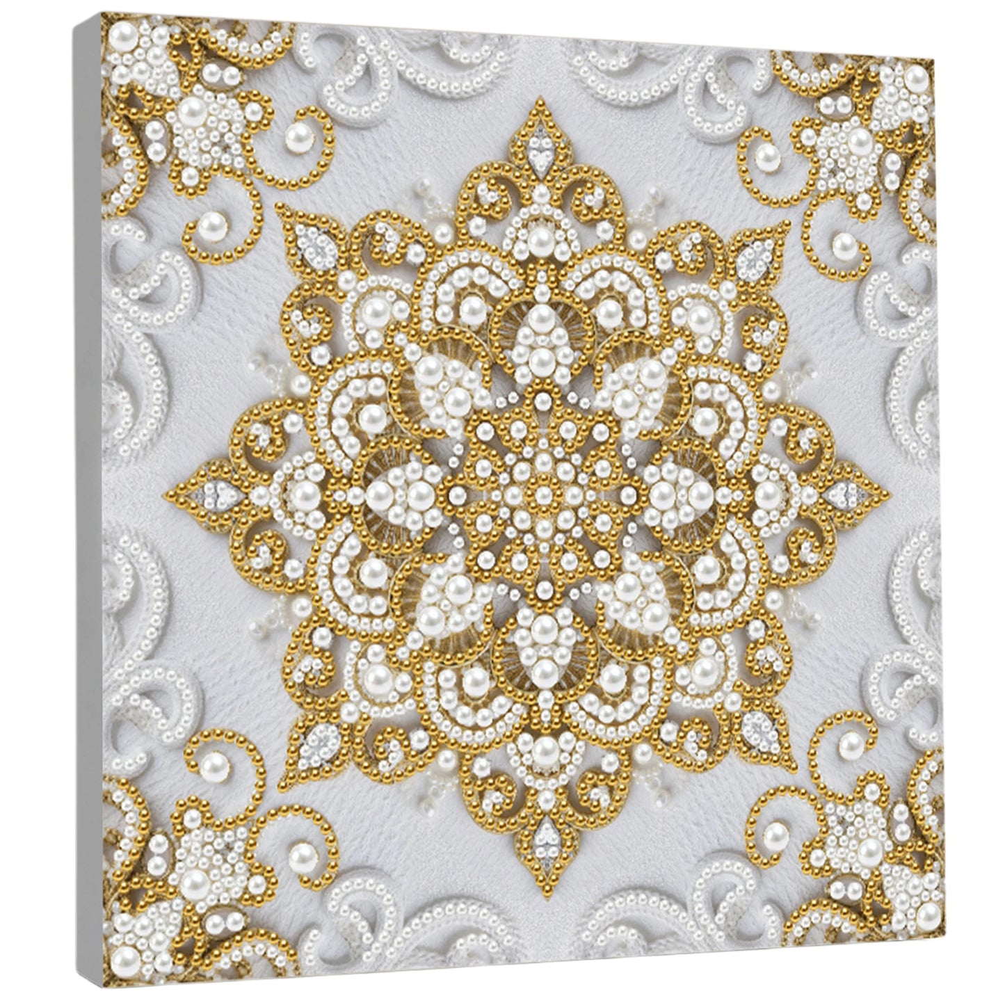 DIY Pearl Art Painting for Home Wall Decor Pearl Gem Paintings Picture Arts Craft 25x25cm With Frame