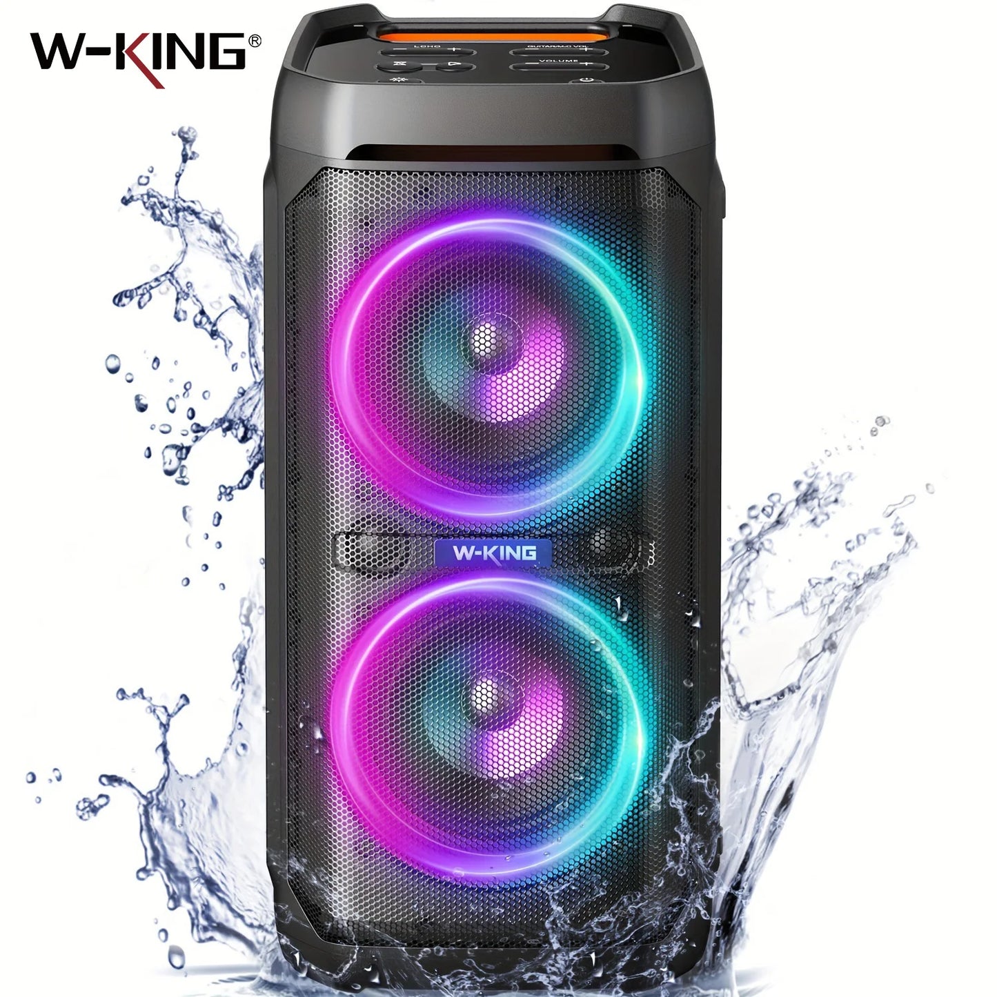 W-KING Wireless Bluetooth Speaker With Deep Bass And Waterproof Design