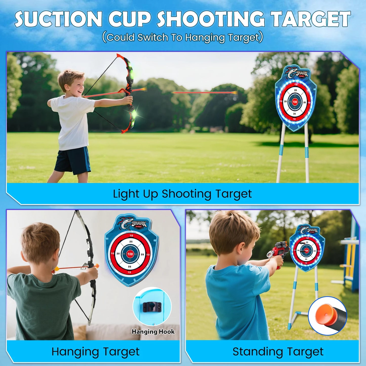 VATOS Ultimate 4 in 1 Archery Battle Arena for Kids