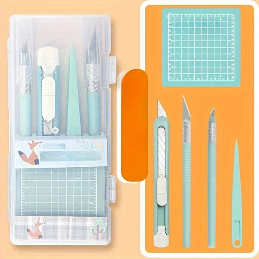 Professional Scrapbook Craft Tool Set With Knives And Tweezers