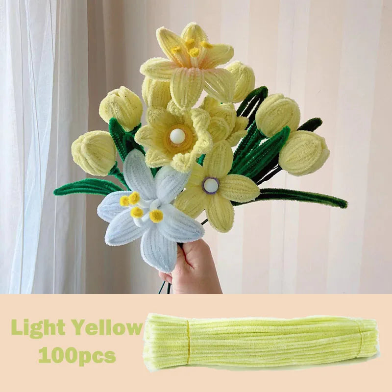 Colorful Chenille Stems Pipe Cleaners Set For DIY Crafts