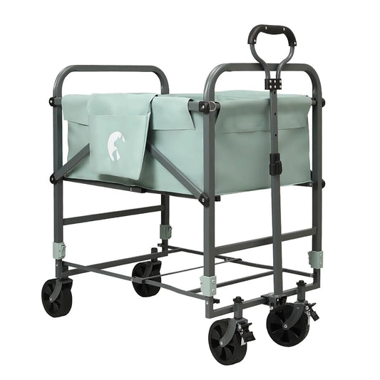 DishyKooker Folding Adjustable Height Dog Bath Tub with Cart