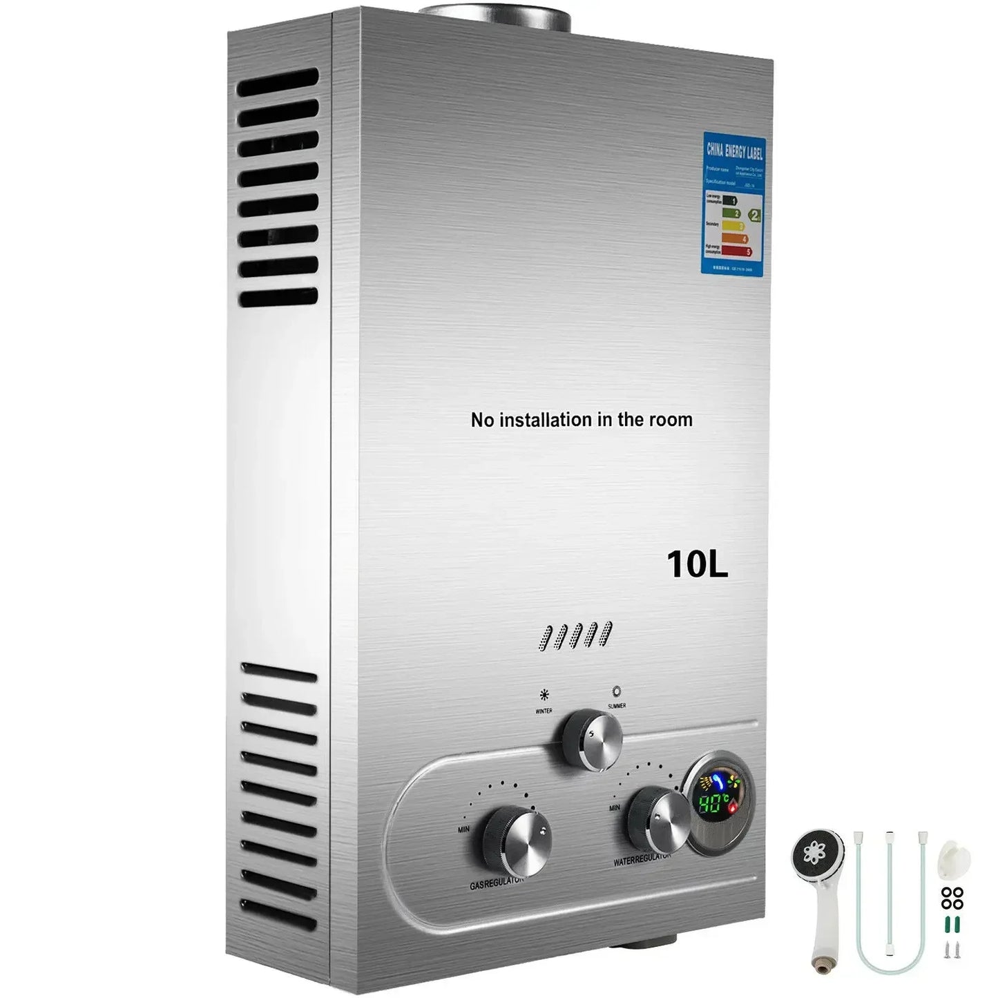 SIHAO Tankless LPG Propane Water Heater Portable Wall Mount