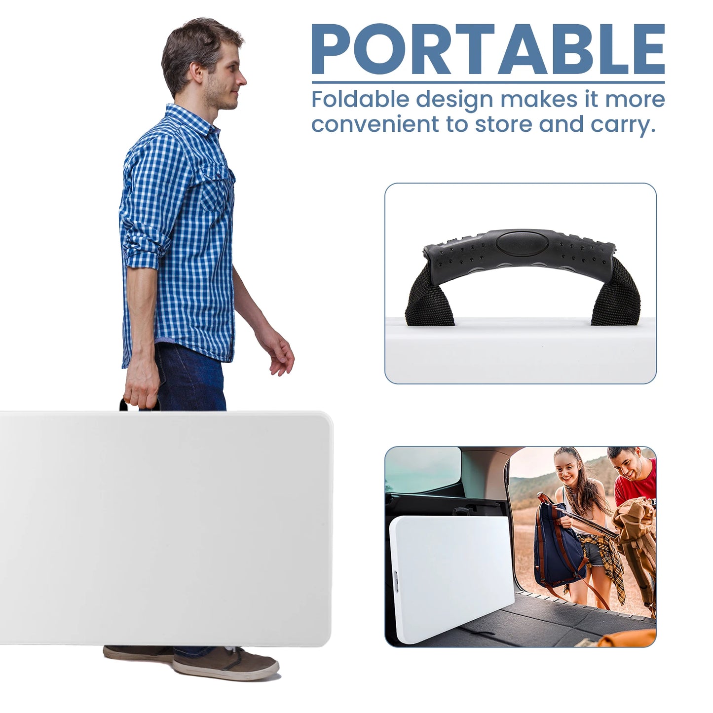 JHK Portable Folding Table For Outdoor And Indoor Use