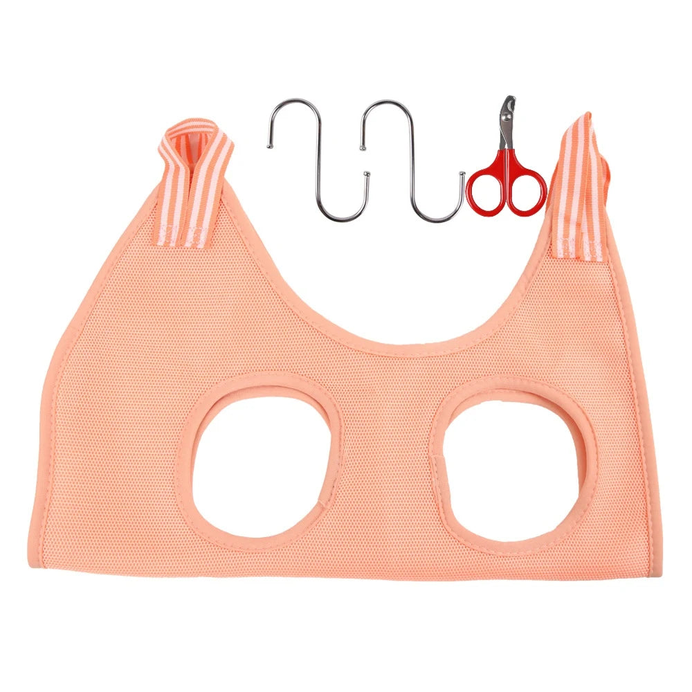 Dog Cat Grooming Hammock Bath Bag For Nail Cutting Anti Scratch Restraint