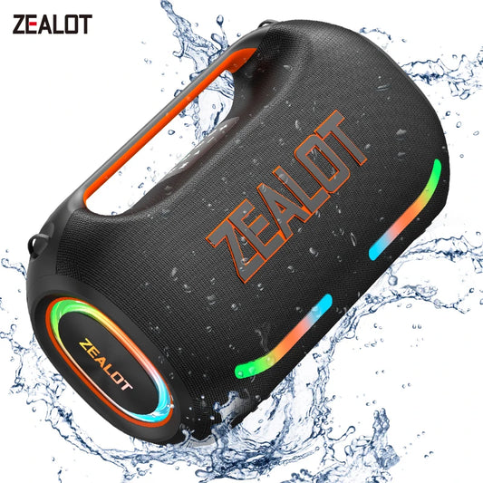 Zealot Ze41 Portable Waterproof Bluetooth Speaker Featuring 300W Stereo Sound