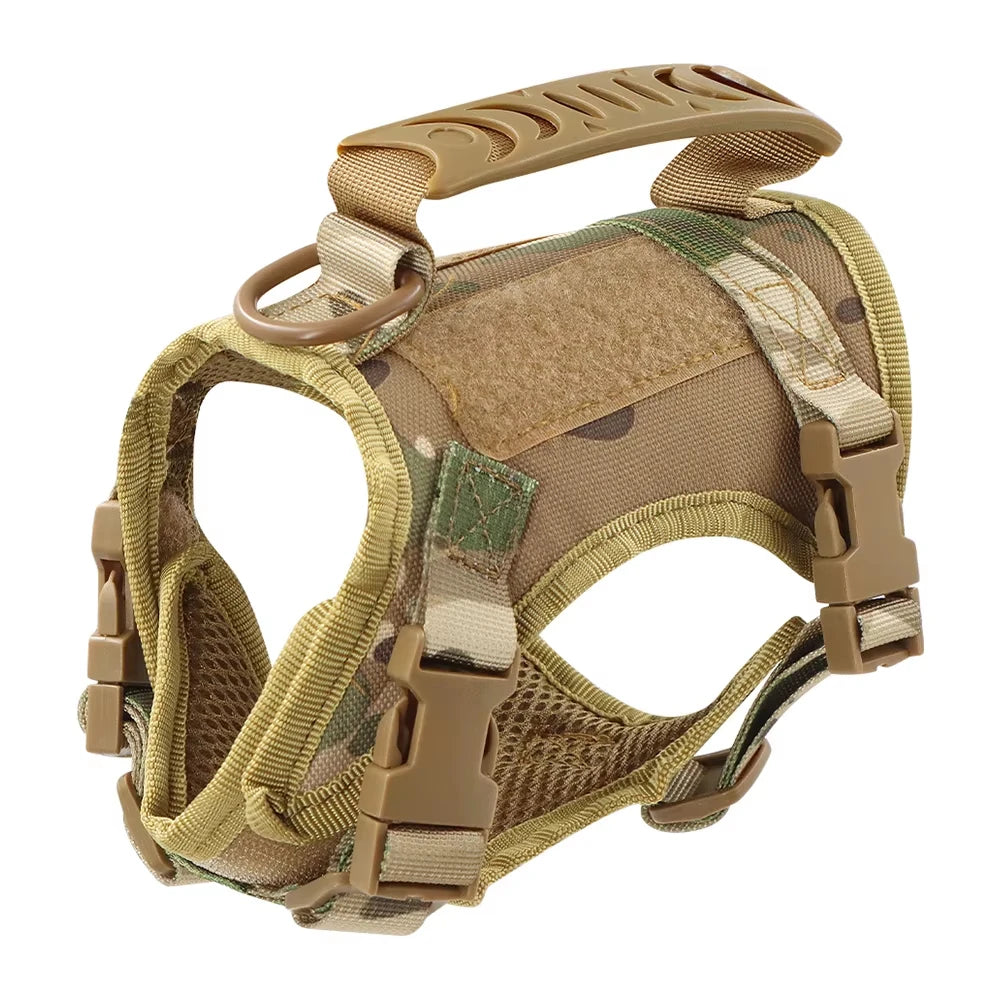 Tactical Cat Harness And Leash Set With Adjustable Straps For Pets
