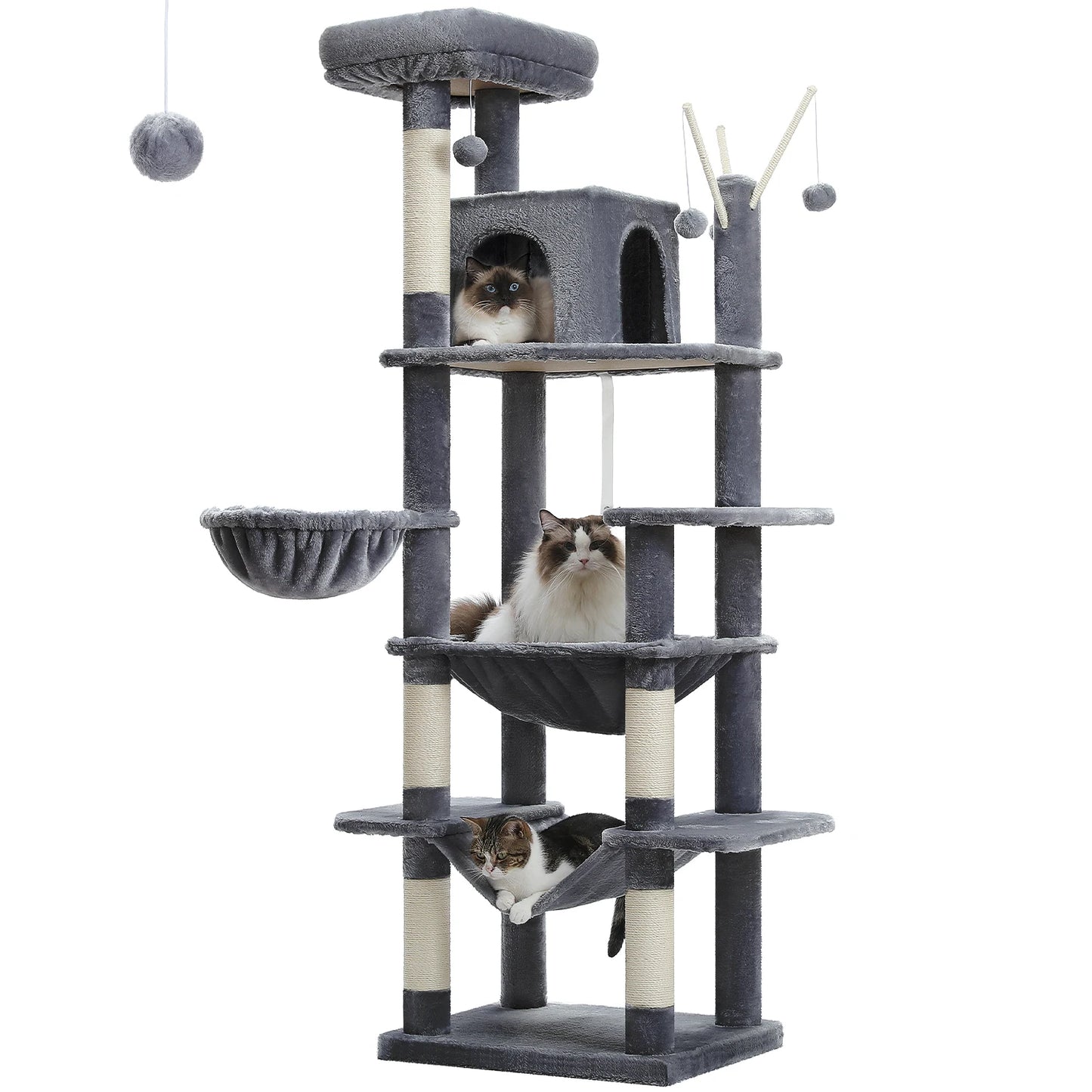 PAWZ Road Large Cat Tree Tower With Scratching Posts