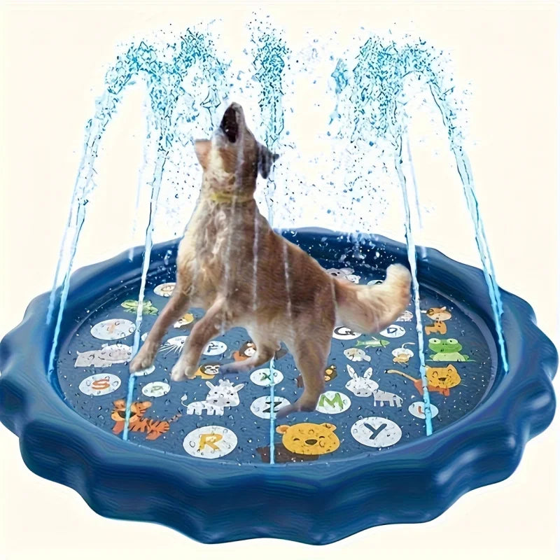 Outdoor Dog Bath Basin With Water Spray And Cooling Pool
