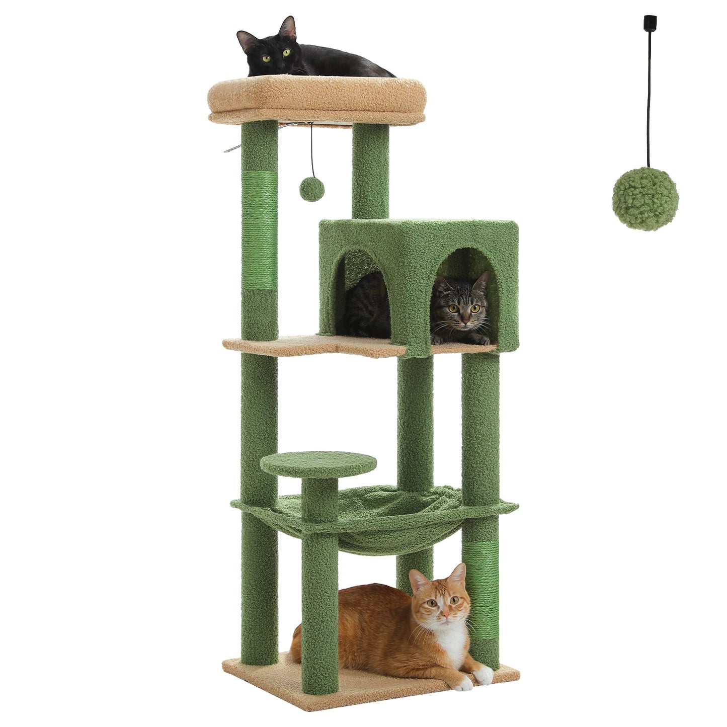 PAWZ Road Four Level Cat Tree With Sisal Posts