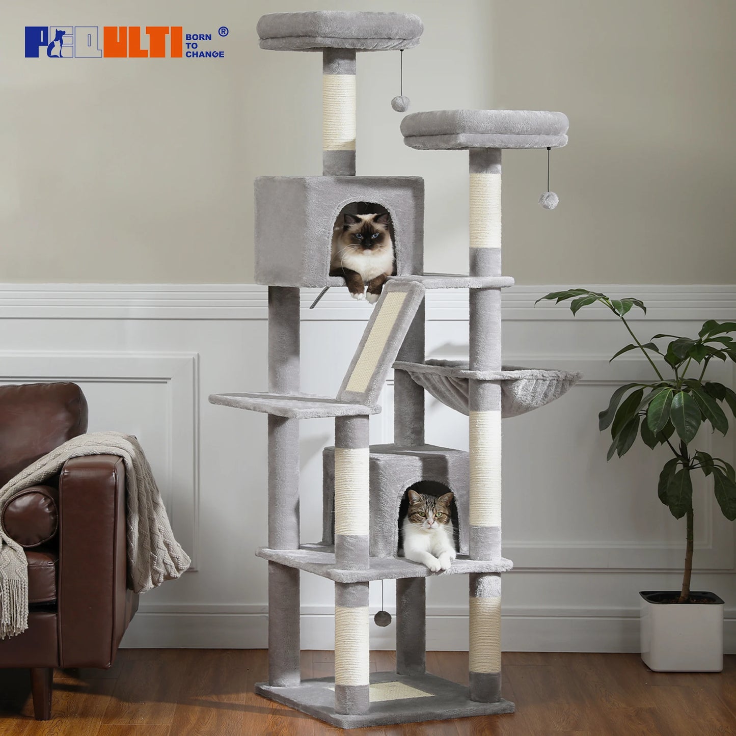 PAWZ Road Large Cat Tree Tower With Scratching Posts
