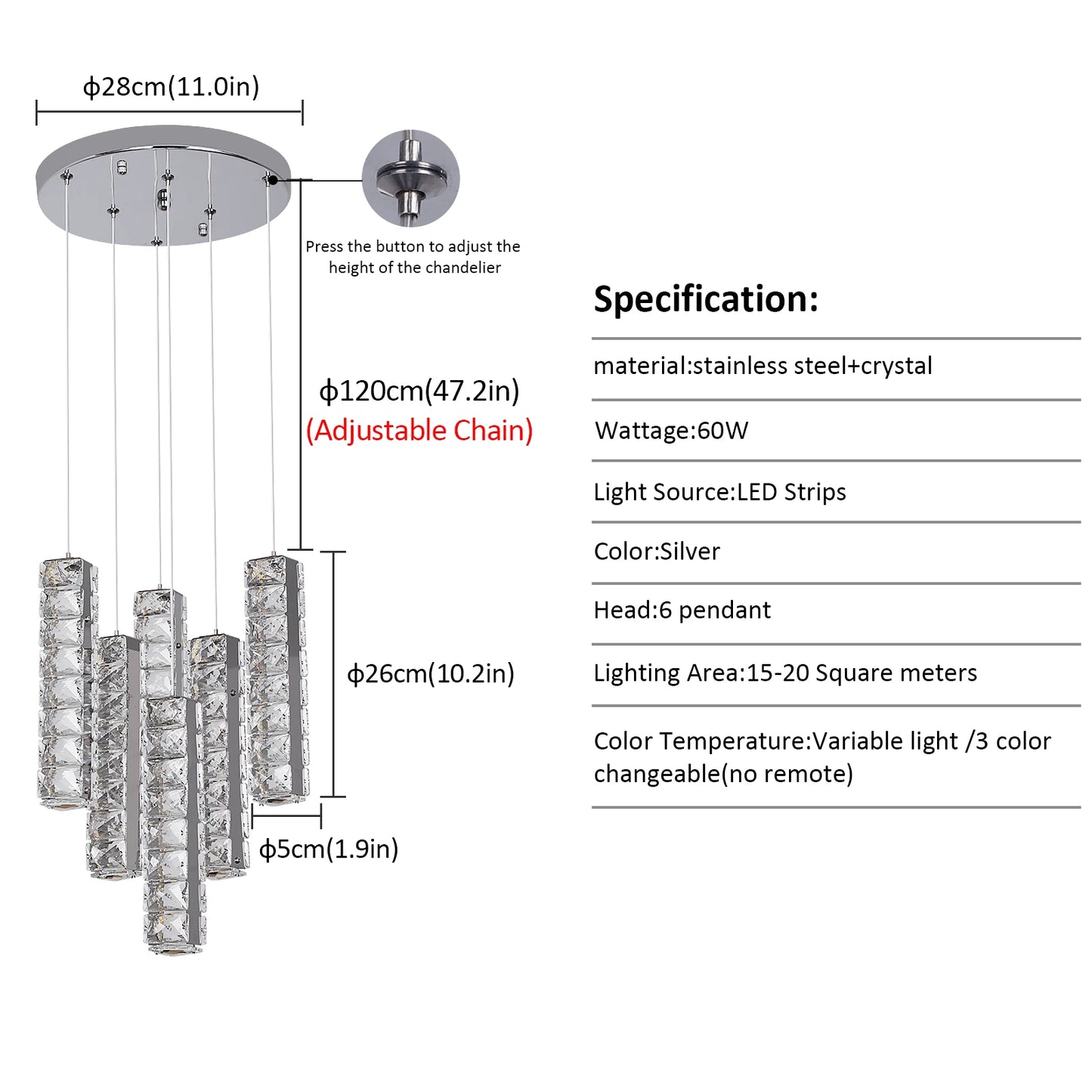 Modern Pednant Light Crystal Led Chandelier Living Dining Room Hanging Ceiling Lamps Kitchen Island Lustre Bedroom Decor Luxury