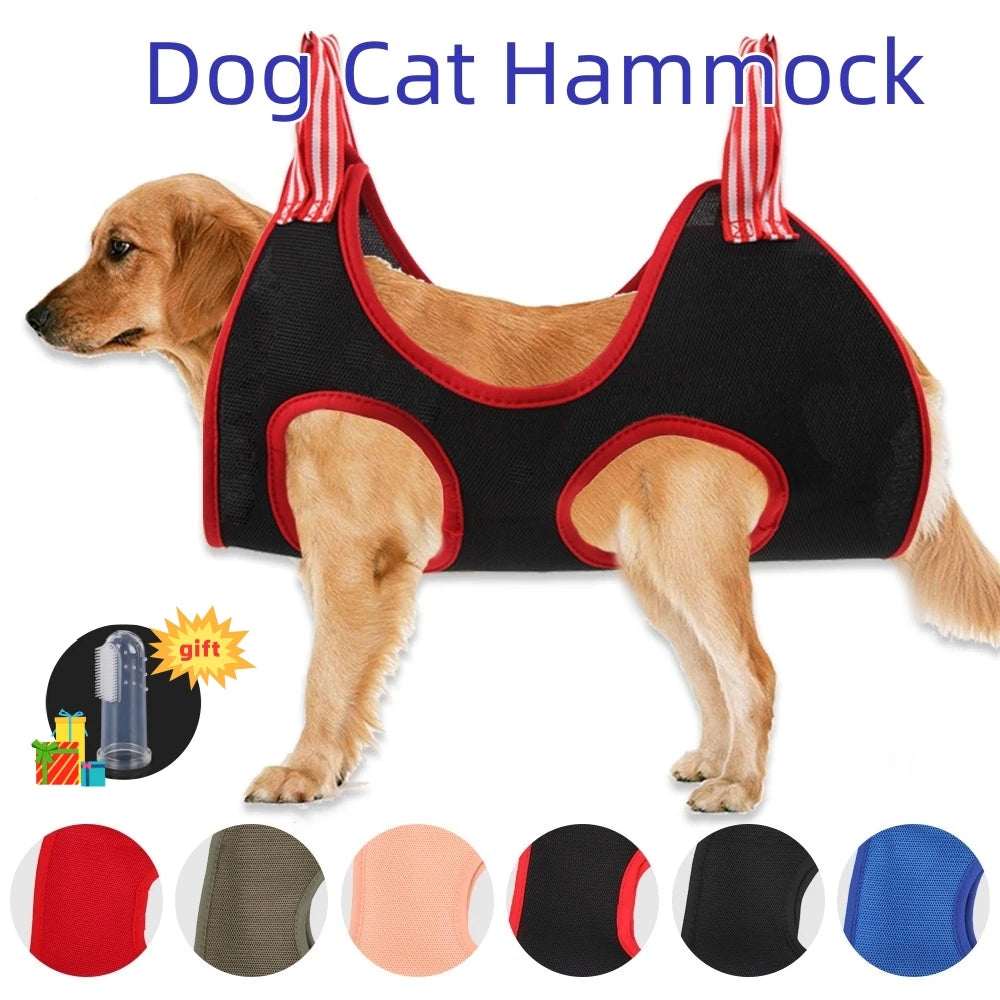 Dog Cat Grooming Hammock Bath Bag For Nail Cutting Anti Scratch Restraint