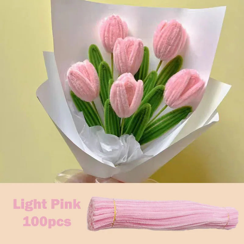 Colorful Chenille Stems Pipe Cleaners Set For DIY Crafts