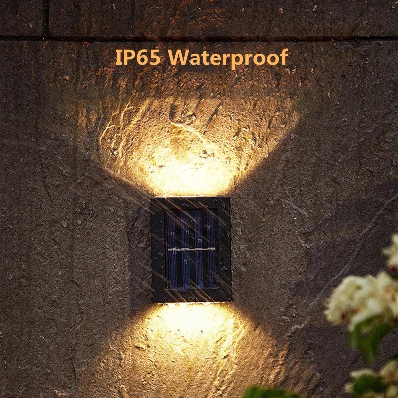 AlliLit Wall Solar Lights Outdoor LED Waterproof Garden Pathway