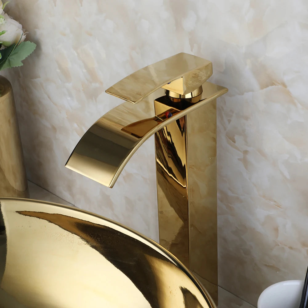 Kemaidi Ceramic Vessel Sink With Elegant Faucet Assembly Kit