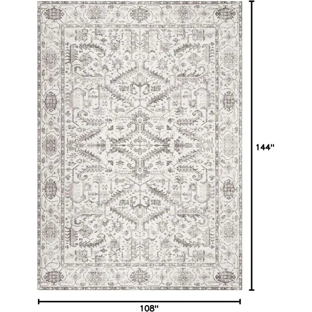 Kilim Style Washable Non Slip Area Rug For Living Room