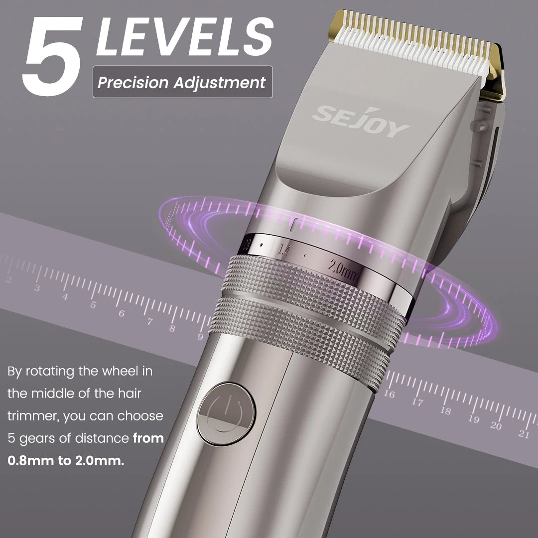 Pet Hair Clipper Kit With Ceramic Blades Cordless Rechargeable Grooming