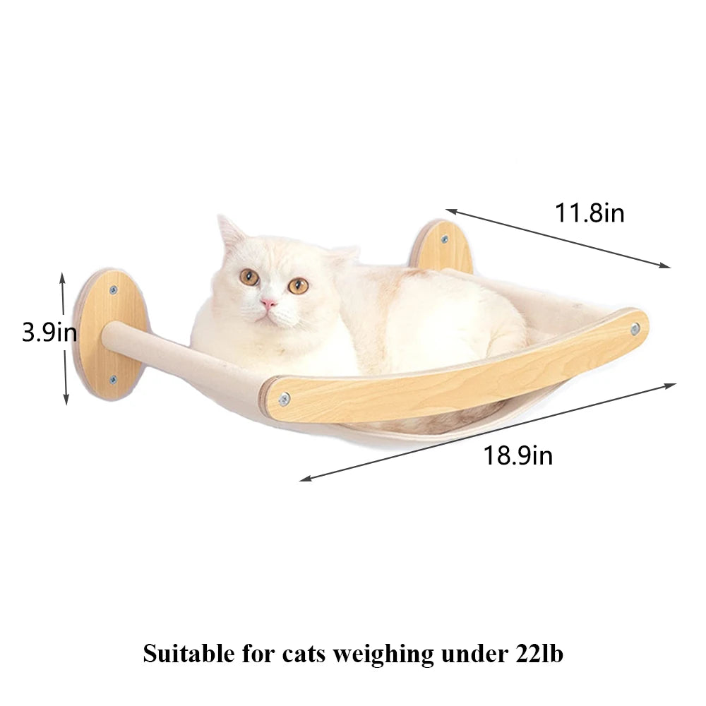 PETRAVEL Cat Wall Mounted Climbing Shelf Four Step Stairway