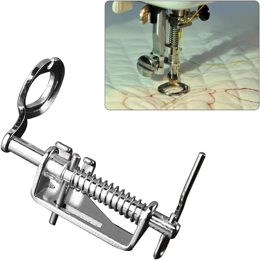 OZXHIXU 4 Piece Free Motion Quilting Presser Foot Set For Sewing Machines