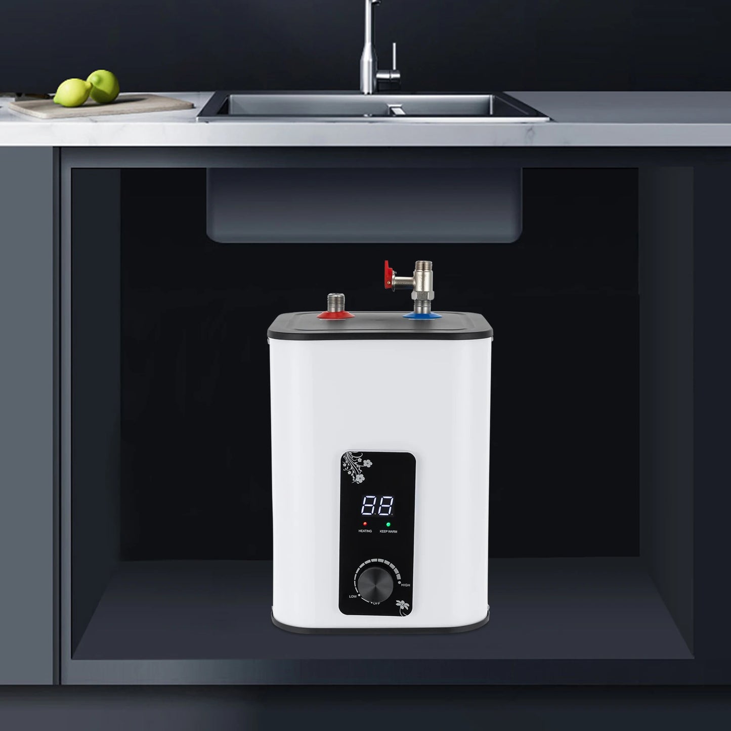 SY-8 1500W Electric Water Heater Under Sink Stainless Steel